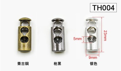 ZJ    高檔金屬彈簧釦  雙孔扣 細節-4